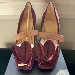 Prada Peep-Toe Pumps